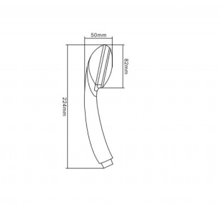 Лейка душевая Zollen 1-функц. (SP8014) диаметр 82 мм , Easy Clean (блистер) от ГК Аванта Архангельск